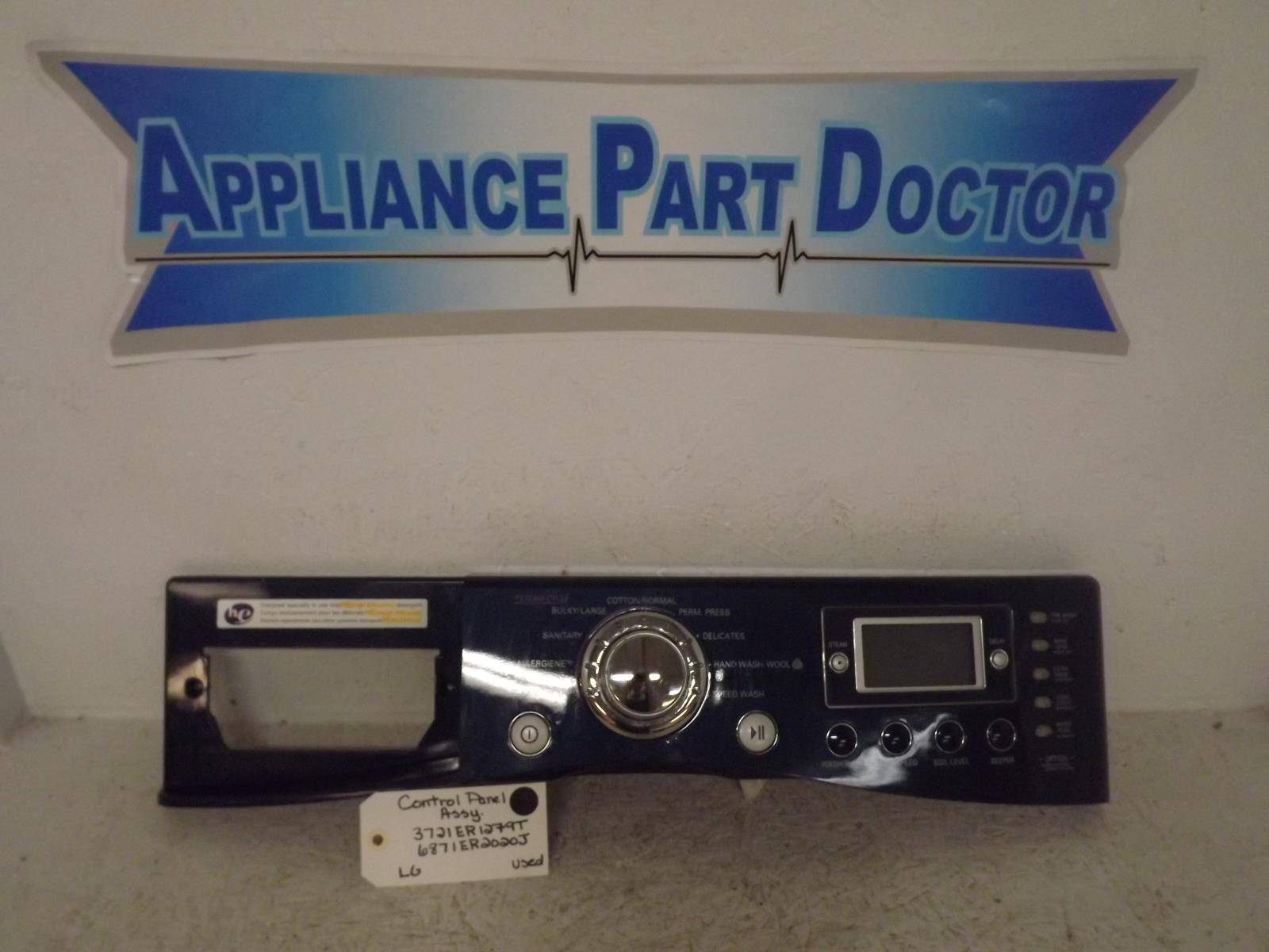 LG Washer 3721ER1279T 6871ER2020J Control Panel Assy Used LG Washer 3721ER1279T 6871ER2020J Control Panel Assy Used